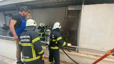 Odunlukta Çikan Yangin Büyümeden Söndürüldü