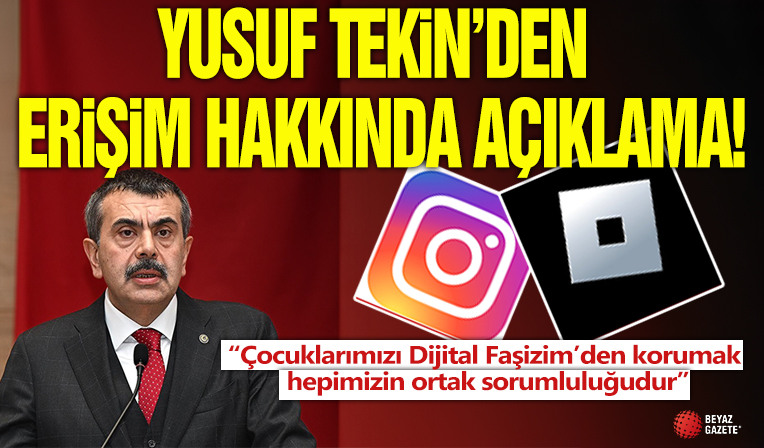 Yusuf Tekin: Instagram ve Roblox çocukları dijital bağımlılığa sürükleyebilir