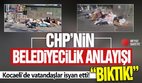 Kocaeli'nin İzmit ilçesinde toplanmayan çöpler mahalleliyi bezdirdi