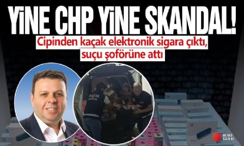 Edirne'de CHP'li Ediz Ün'ün cipinden kaçak elektronik sigara çıktı