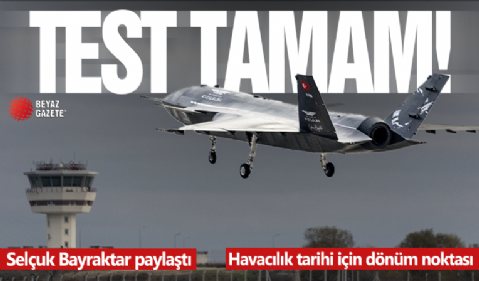 Bayraktar KIZILELMA'nın üretim prototipi ilk uçuş testini başarıyla tamamladı! Havacılık tarihi için dönüm noktası