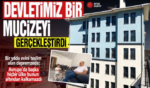 Devletimiz bir mucizeyi gerçekleştirdi! 'Avrupa'da başka hiçbir ülke bunun altından kalkamazdı'