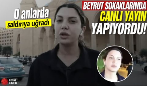 Fulya Öztürk'e Lübnan'da canlı yayında saldırı