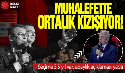 Muhalefette ortalık kızışıyor! Seçime 3.5 yıl var adaylık açıklaması yaptı