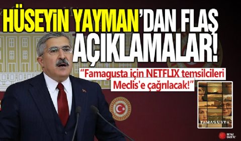 Famagusta için NETFLIX temsilcileri Meclis'e çağrılacak!