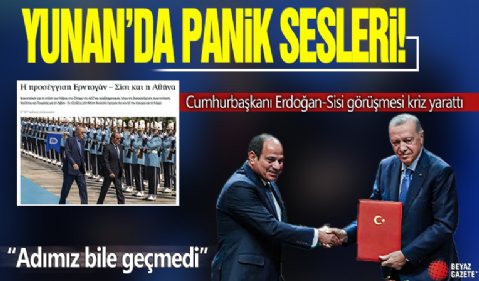 Yunan basınında panik sesleri! Başkan Erdoğan - Sisi görüşmesi kriz yarattı: Adımız bile geçmedi!