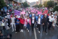 Gönüllü gençler, kansere dikkat çekmek için yürüdü