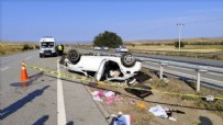 Çorum'da trafik kazasında polis çift hayatını kaybetti, 2 çocukları yaralandı