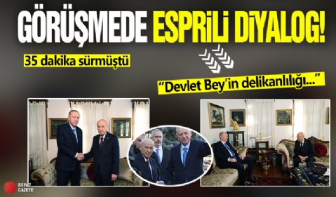 Erdoğan-Bahçeli görüşmesinde esprili diyalog