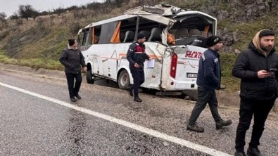 Balıkesir'de işçi servisi kaza yaptı! Çok sayıda yaralı var