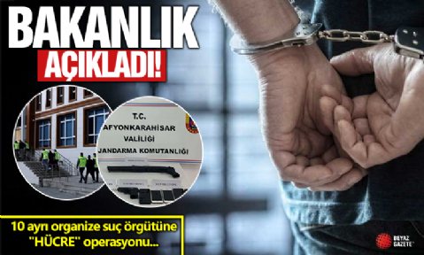 10 ayrı organize suç örgütüne 'HÜCRE' operasyonu: 66 şüpheli yakalandı