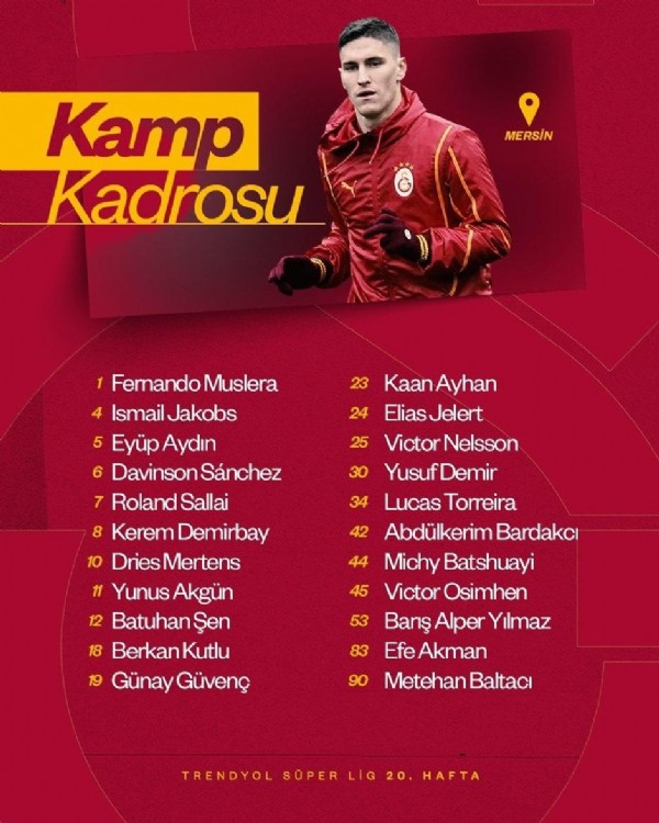 Hatayspor - Galatasaray! Muhtemel 11'ler