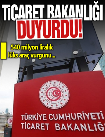 Yaklaşık 540 milyon lira değerinde lüks araç vurgunu engellendi