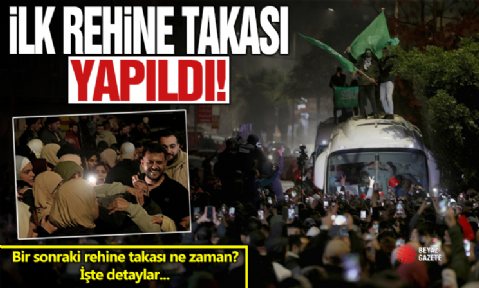 Hamas ile İsrail arasında ilk rehine takası yapıldı