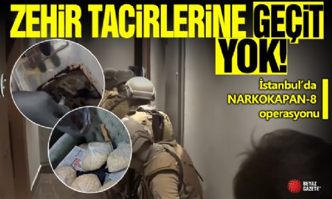 İstanbul'da NARKOKAPAN-8 operasyonu: 145 kilogram metamfetamin ele geçirildi