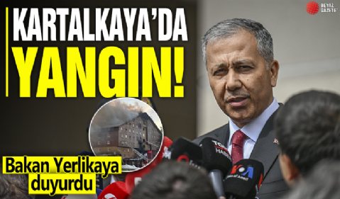 Kartalkaya'da yangın! Bakan Yerlikaya duyurdu