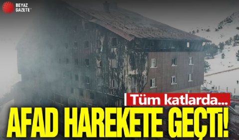 Yanan otelde AFAD harekete geçiyor! Tüm katlarda...