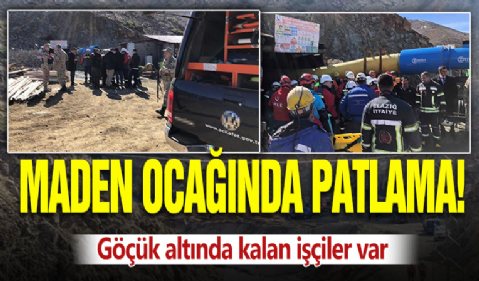 Elazığ'da maden ocağında patlama: Göçük altında kalan işçiler var