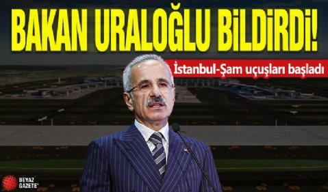 İstanbul-Şam uçuşları başladı