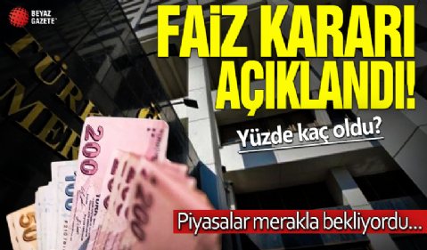 Merkez Bankası yılın ilk faiz kararını bugün açıklayacak