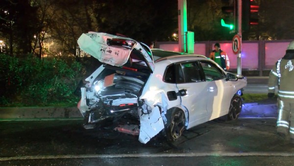 Sarıyer'de 7 aracın karıştığı zincirleme kaza: 3 yaralı