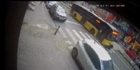 İETT otobüsünün çarptığı kadın hayatını kaybetti! Korkunç kaza kamerada
