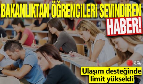 Bakanlıktan öğrencileri sevindiren haber! Ulaşım desteğinde limit yükseldi