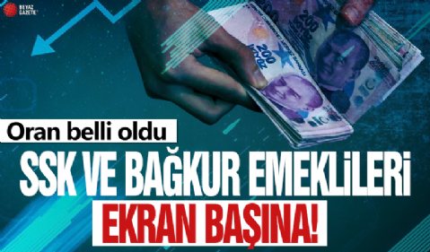 SSK ve Bağkur emeklilerinin 2025 Ocak zam oranı belli oldu