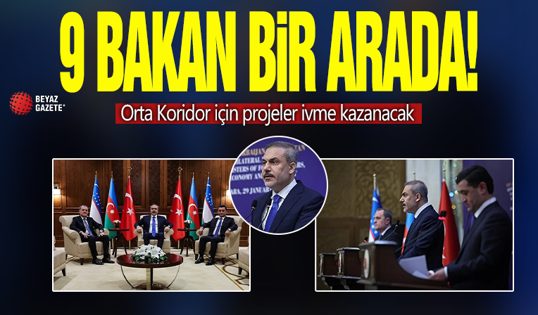 Türk dünyası için kritik dönemeç! 9 bakan bir araya geldi: Orta Koridor için projeler ivme kazanacak