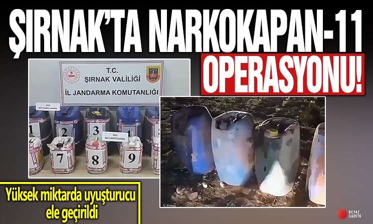Şırnak'ta NARKOKAPAN-11 operasyonu: Zehir taciri 2 kişi yakalandı
