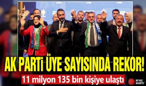 AK Parti üye sayısında rekor: 11 milyon 135 bin kişiye ulaştı