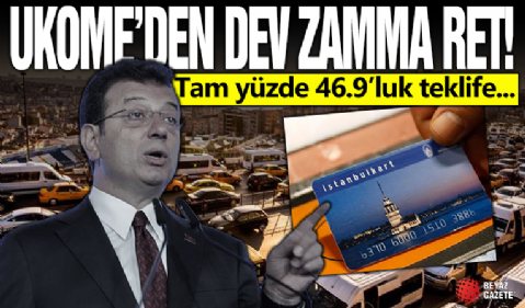 İBB'nin toplu ulaşıma yüzde 46.9'luk zam teklifi reddedildi