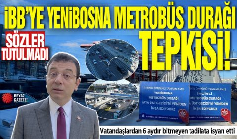 İBB’ye Yenibosna metrobüs durağı tepkisi! Vatandaşlardan 6 aydır bitmeyen tadilata isyan etti: Sözler tutulmadı!