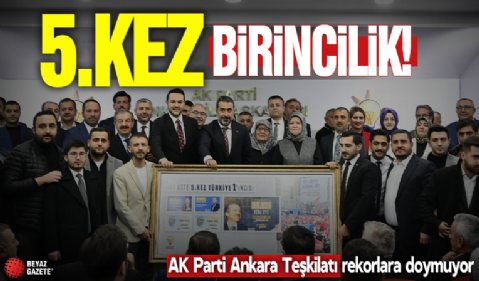 AK Parti Ankara Teşkilatı Türkiye zirvesini coşkuyla kutladı! 5.kez birincilik...