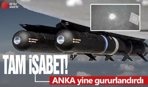 ANKA, 15 bin feet yükseklikte hedefi tam isabetle vurdu