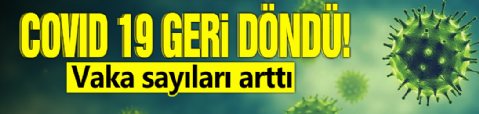 Covid 19 geri döndü! Vaka sayıları arttı