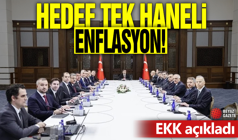 Hedef tek haneli enflasyon! EKK açıkladı