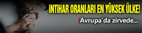 O Ülkede İntihar Oranlarında Zirvede!