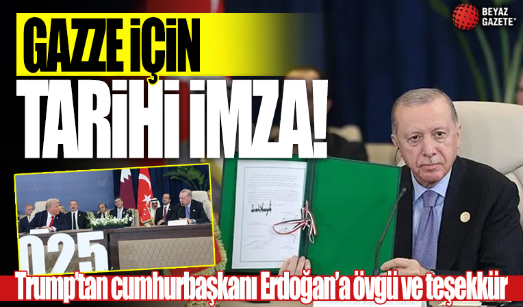 Gazze için tarihi gün! Liderler 'Niyet Belgesi'ni imzaladı...