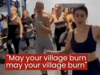 Utanmaz Siyonistler O Şarkıyla Dans Etti!