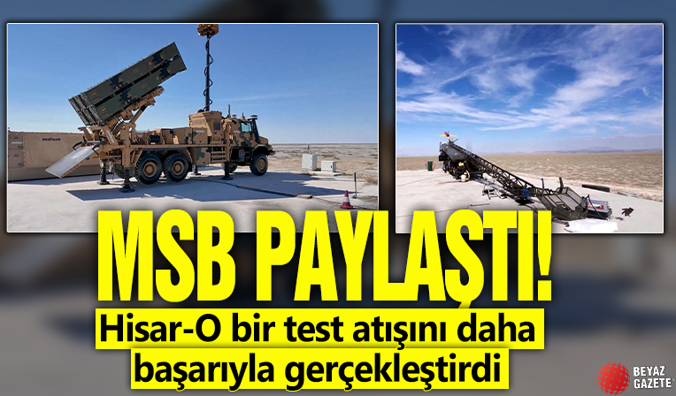 MSB paylaştı: Hisar-O bir test atışını daha başarıyla gerçekleştirdi