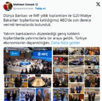 MEHMET ŞİMŞEK - Bakan Şimşek ' Memnuniyetle Gözlemliyoruz! '
