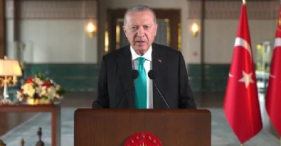 Cumhurbaşkanı Erdoğan'dan video mesaj! 'Gelecek çalışmalara güçlü zemin oluşturacak'
