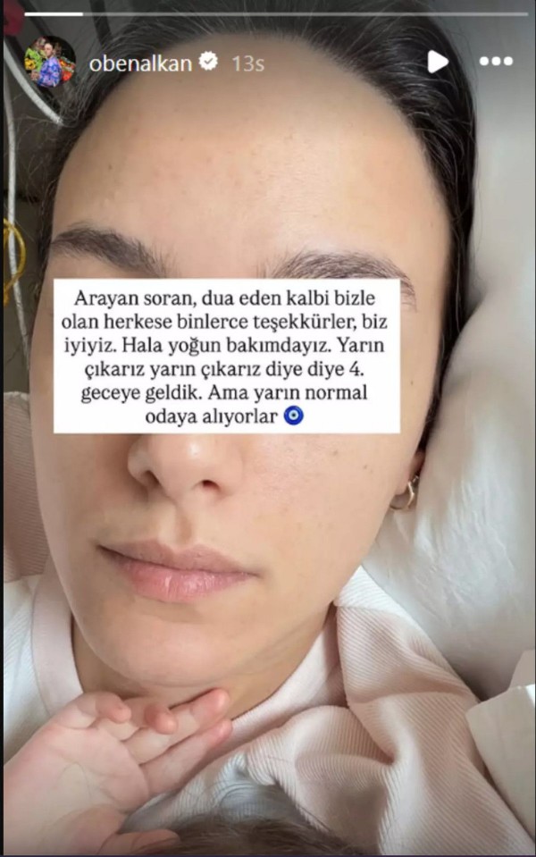 Kızı yoğun bakımda