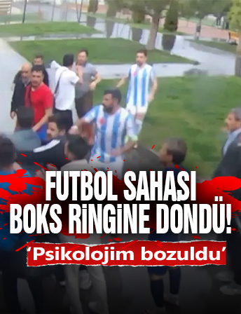 Futbol Sahası Boks Ringine Döndü!