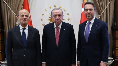 Cumhurbaşkanı Erdoğan, Claudio Descalzi'yi kabul etti