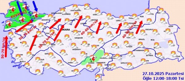 Meteoroloji Uyardı! Yağmur ve Fırtına Geliyor...