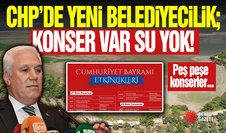CHP'li Belediyelerde Su Yok Konser Var!