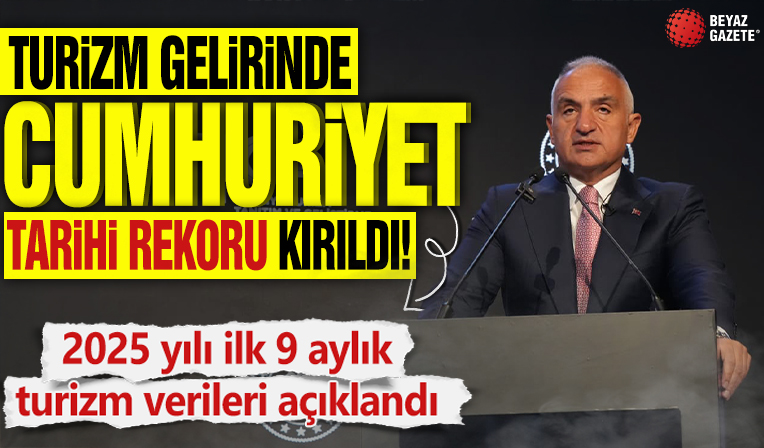 TÜRKİYE TURİZMDE REKORLARA DOYMUYOR! 2025 YILI ÜÇÜNCÜ ÇEYREĞİNDE DE CUMHURİYET TARİHİ REKORU KIRILDI
