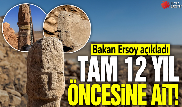 Tam 12 bin yıl öncesine ait! Bakan Ersoy açıkladı